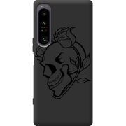 Чорний чохол BoxFace Sony Xperia 1 IV Skull and Roses