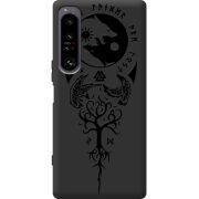 Чорний чохол BoxFace Sony Xperia 1 IV Hugin and Munin