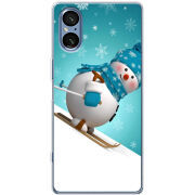 Чохол BoxFace Sony Xperia 5 V Skier Snowman