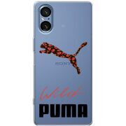 Прозорий чохол BoxFace Sony Xperia 5 V Wild Cat