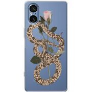 Прозорий чохол BoxFace Sony Xperia 5 V Glamor Snake