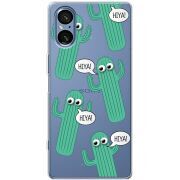 Прозорий чохол BoxFace Sony Xperia 5 V с 3D-глазками HIYA
