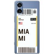 Прозорий чохол BoxFace Sony Xperia 5 V Ticket Miami