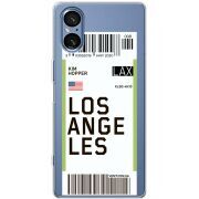 Прозорий чохол BoxFace Sony Xperia 5 V Ticket Los Angeles