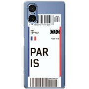 Прозорий чохол BoxFace Sony Xperia 5 V Ticket Paris
