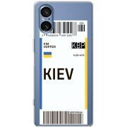 Прозорий чохол BoxFace Sony Xperia 5 V Ticket Kiev