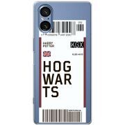 Прозорий чохол BoxFace Sony Xperia 5 V Ticket Hogwarts