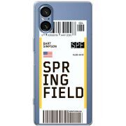 Прозорий чохол BoxFace Sony Xperia 5 V Ticket Springfield