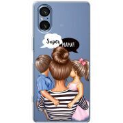 Прозорий чохол BoxFace Sony Xperia 5 V Super Mama