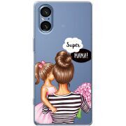 Прозорий чохол BoxFace Sony Xperia 5 V Super Mama and Daughter