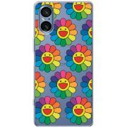 Прозорий чохол BoxFace Sony Xperia 5 V Hippie Flowers