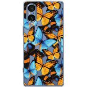 Прозорий чохол BoxFace Sony Xperia 5 V Butterfly Morpho