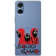 Прозорий чохол BoxFace Sony Xperia 5 V siquid game люди в красном