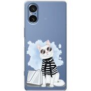 Прозорий чохол BoxFace Sony Xperia 5 V Cat Style