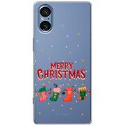 Прозорий чохол BoxFace Sony Xperia 5 V Merry Christmas