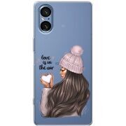 Прозорий чохол BoxFace Sony Xperia 5 V love is in the air