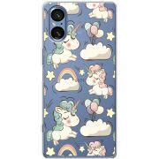 Прозорий чохол BoxFace Sony Xperia 5 V Unicorns