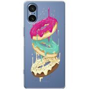 Прозорий чохол BoxFace Sony Xperia 5 V Donuts
