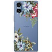 Прозорий чохол BoxFace Sony Xperia 5 V Floral