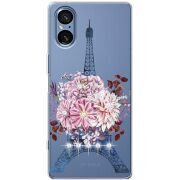 Чохол зі стразами Sony Xperia 5 V Eiffel Tower