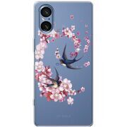 Чохол зі стразами Sony Xperia 5 V Swallows and Bloom