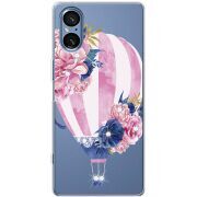 Чохол зі стразами Sony Xperia 5 V Pink Air Baloon