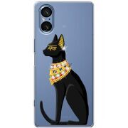 Чохол зі стразами Sony Xperia 5 V Egipet Cat