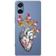 Чохол зі стразами Sony Xperia 5 V Heart