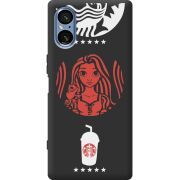 Чорний чохол BoxFace Sony Xperia 5 V RedWhite Coffee