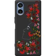 Чорний чохол BoxFace Sony Xperia 5 V 3D Ukrainian Muse