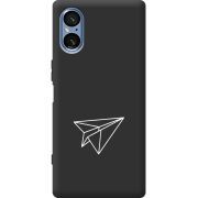 Чорний чохол BoxFace Sony Xperia 5 V Paper Plane