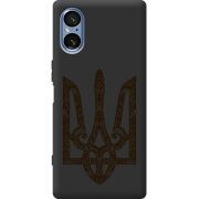 Чорний чохол BoxFace Sony Xperia 5 V Ukrainian Trident