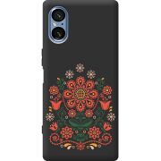 Чорний чохол BoxFace Sony Xperia 5 V Ukrainian Ornament