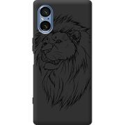 Чорний чохол BoxFace Sony Xperia 5 V Lion