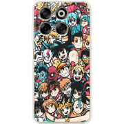 Чохол BoxFace Nubia V70 Anime Stickers