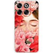 Чохол BoxFace Nubia V70 Girl in Flowers