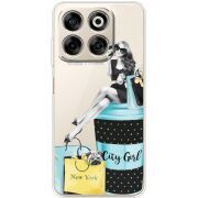 Прозорий чохол BoxFace Nubia V70 City Girl