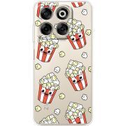 Прозорий чохол BoxFace Nubia V70 с 3D-глазками Popcorn