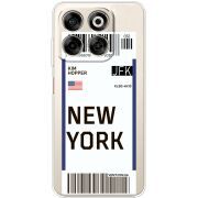 Прозорий чохол BoxFace Nubia V70 Ticket New York