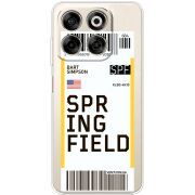 Прозорий чохол BoxFace Nubia V70 Ticket Springfield