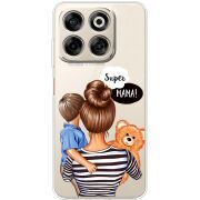 Прозорий чохол BoxFace Nubia V70 Super Mama and Son