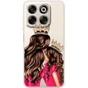 Прозорий чохол BoxFace Nubia V70 Queen and Princess
