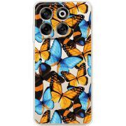 Прозорий чохол BoxFace Nubia V70 Butterfly Morpho