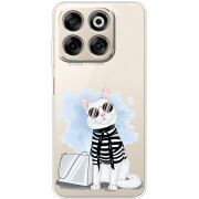 Прозорий чохол BoxFace Nubia V70 Cat Style