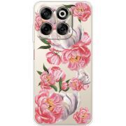 Прозорий чохол BoxFace Nubia V70 Peony Watercolor Style