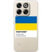 Прозорий чохол BoxFace Nubia V70 Pantone вільний синій