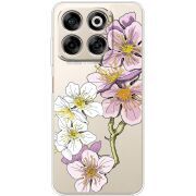 Прозорий чохол BoxFace Nubia V70 Cherry Blossom