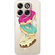 Прозорий чохол BoxFace Nubia V70 Donuts