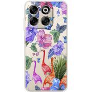 Прозорий чохол BoxFace Nubia V70 Flamingo