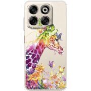 Прозорий чохол BoxFace Nubia V70 Colorful Giraffe